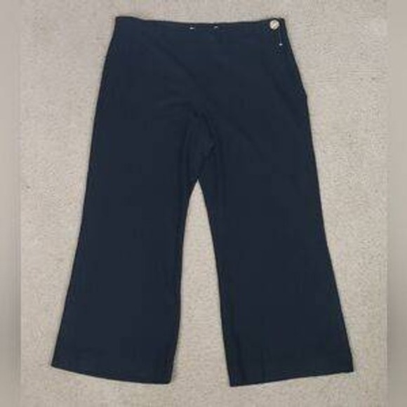 Vince Black Wool Blend Wide Leg Dress Pants 16 Classy Work Career Office Warm - Picture 2 of 9